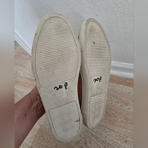 Frye Ivy Snake Embossed Leather Sneakers Size 9 - Picture 6 of 9